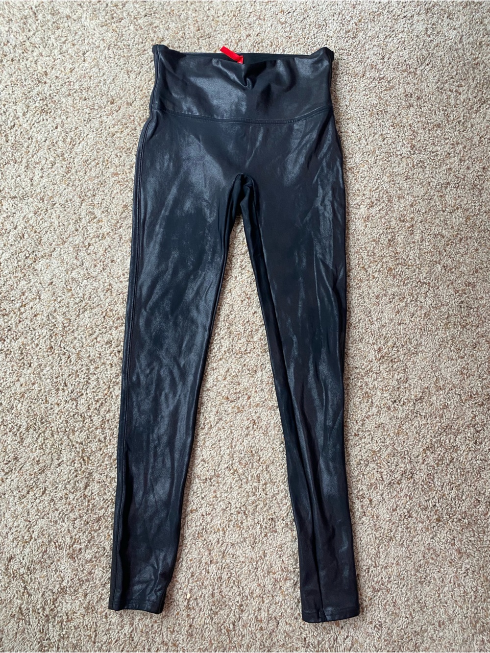 SPANX Black Faux Leather Women’s Leggings/pants - Picture 4 of 4